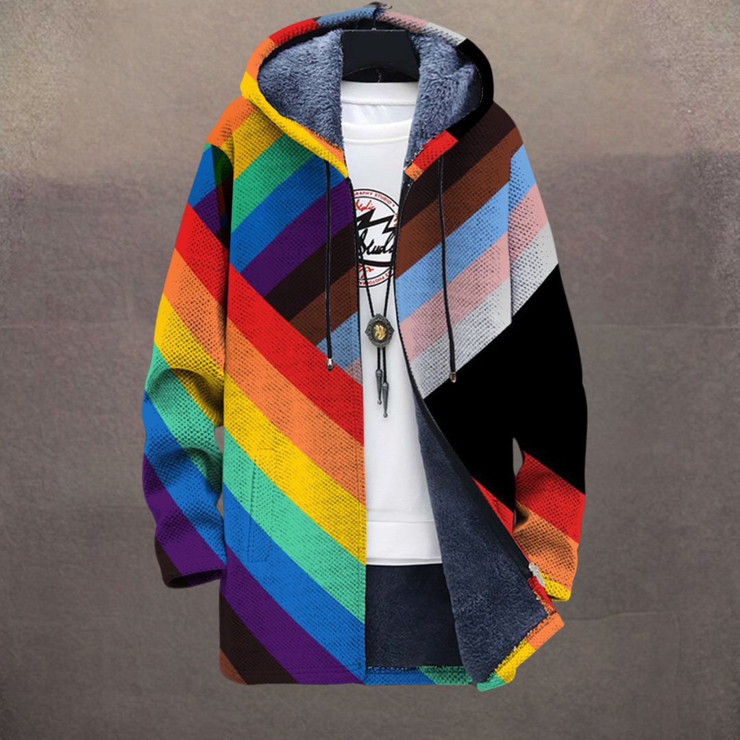 Spectre Arc-en-Ciel | Veste à Imprimé Artistique