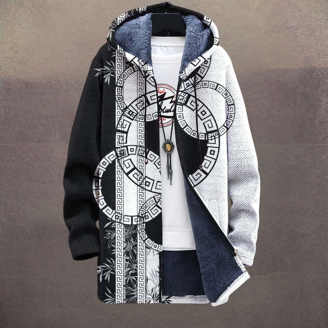 Motif Circulaire | Veste à Imprimé Artistique